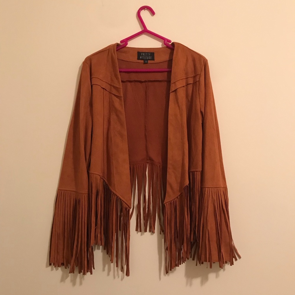 Fringe light weight jacket